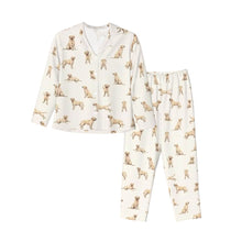 Load image into Gallery viewer, Labrador Pajamas for Women - XL Available - Playful Yellow Labrador-Pajamas-Apparel,Dog Mom Gifts,Labrador,Pajamas-7