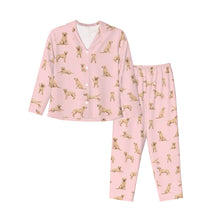 Load image into Gallery viewer, Labrador Pajamas for Women - XL Available - Playful Yellow Labrador-Pajamas-Apparel,Dog Mom Gifts,Labrador,Pajamas-9