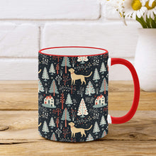 Load image into Gallery viewer, Labrador Retriever Holiday Village Christmas Mug-2