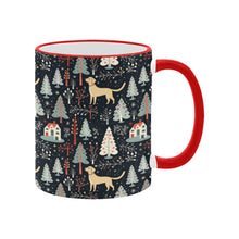 Load image into Gallery viewer, Labrador Retriever Holiday Village Christmas Mug-3