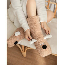 Load image into Gallery viewer, Labrador Socks - Yellow, Chocolate and Black - Labrador Face Slipper Socks-2