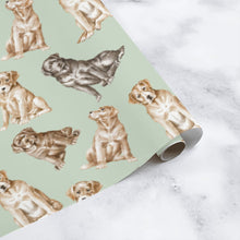 Load image into Gallery viewer, Labrador Wrapping Paper - Watercolor Delight Labradors - 3 Rolls Bundle-Christmas Ornament-Black Labrador,Chocolate Labrador,Christmas,Labrador,Wrapping Paper-10