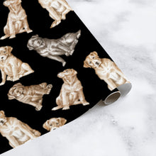 Load image into Gallery viewer, Labrador Wrapping Paper - Watercolor Delight Labradors - 3 Rolls Bundle-Christmas Ornament-Black Labrador,Chocolate Labrador,Christmas,Labrador,Wrapping Paper-15