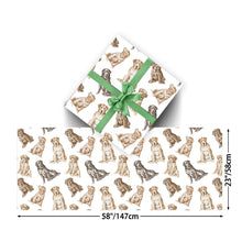 Load image into Gallery viewer, Labrador Wrapping Paper - Watercolor Delight Labradors - 3 Rolls Bundle-Christmas Ornament-Black Labrador,Chocolate Labrador,Christmas,Labrador,Wrapping Paper-4