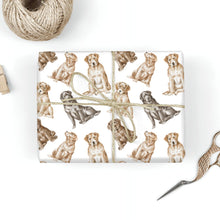 Load image into Gallery viewer, Labrador Wrapping Paper - Watercolor Delight Labradors - 3 Rolls Bundle-Christmas Ornament-Black Labrador,Chocolate Labrador,Christmas,Labrador,Wrapping Paper-6