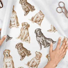 Load image into Gallery viewer, Labrador Wrapping Paper - Watercolor Delight Labradors - 3 Rolls Bundle-Christmas Ornament-Black Labrador,Chocolate Labrador,Christmas,Labrador,Wrapping Paper-8