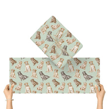 Load image into Gallery viewer, Labrador Wrapping Paper - Watercolor Delight Labradors - 3 Rolls Bundle-Christmas Ornament-Black Labrador,Chocolate Labrador,Christmas,Labrador,Wrapping Paper-Green-58"x23" - 3pcs-2