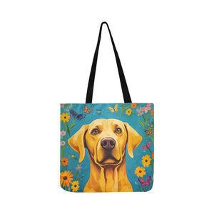 Labrador's Meadow Shopping Tote Bag-Accessories-Accessories, Bags, Dog Dad Gifts, Dog Mom Gifts, Labrador-2