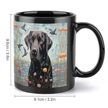 Load image into Gallery viewer, Lakeside Reverie Black Labrador Coffee Mug-4