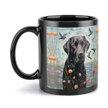 Load image into Gallery viewer, Lakeside Reverie Black Labrador Coffee Mug-5