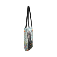 Load image into Gallery viewer, Lakeside Reverie Black Labrador Shopping Tote Bag-Accessories-Accessories, Bags, Black Labrador, Dog Dad Gifts, Dog Mom Gifts, Labrador-White-ONESIZE-3