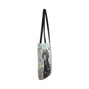 Lakeside Reverie Black Labrador Shopping Tote Bag-Accessories-Accessories, Bags, Black Labrador, Dog Dad Gifts, Dog Mom Gifts, Labrador-White-ONESIZE-3