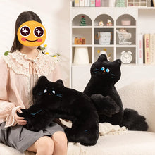 Load image into Gallery viewer, Large Black Cat Pillows - Soft Plush - 3 Pieces Set - Sweet Wide-Eyed Kitty-Stuffed Animals-Black Cat,Cats,Home Decor,Pillows,Stuffed Animal-8