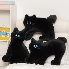 Load image into Gallery viewer, Large Black Cat Pillows - Soft Plush - 3 Pieces Set-5
