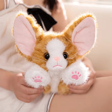 Load image into Gallery viewer, Large Devon Rex Plush Toys - 6 Coat Colors - White, Black, Tuxedo, Tabby Orange, Gray and Brown-Stuffed Animals-Black and White Cat,Cat Memorial Gifts,Cats,Devon Rex,Orange and White Cat,Stuffed Animal,Tabby Cat,White Cat-8