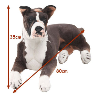 Large Lifelike Realistic Boxer Stuffed Animal Plush Toy-Stuffed Animals-Boxer, Home Decor, Stuffed Animal-2