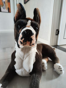Large Lifelike Realistic Boxer Stuffed Animal Plush Toy-Stuffed Animals-Boxer, Home Decor, Stuffed Animal-3