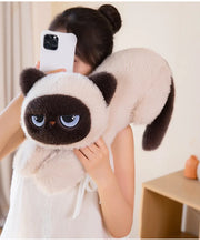 Load image into Gallery viewer, Large Siamese Cat Stuffed Animal Plush Toys - Nap Time Eyes-Cats-Stuffed Animal-5