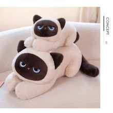 Load image into Gallery viewer, Large Siamese Cat Stuffed Animal Plush Toys - Nap Time Eyes-Cats-Stuffed Animal-8