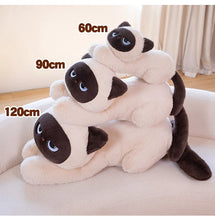 Load image into Gallery viewer, Large Siamese Cat Stuffed Animal Plush Toys - Nap Time Eyes-Cats-Stuffed Animal-9