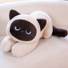 Load image into Gallery viewer, Large Siamese Cat Stuffed Animal Plush Toys - Nap Time Eyes-Cats-Stuffed Animal-Siamese Cat-60cm-12