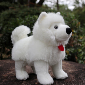 Large Standing Samoyed Stuffed Animal Plush Toy-Stuffed Animals-Home Decor, Samoyed, Stuffed Animal-7