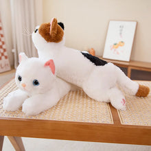 Load image into Gallery viewer, Large White Cat Stuffed Animal - Sweet Wide-Eyed Cutie - Blue Eyes-12