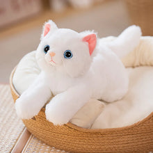 Load image into Gallery viewer, Large White Cat Stuffed Animal - Sweet Wide-Eyed Cutie - Blue Eyes-15