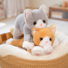 Load image into Gallery viewer, Large White Cat Stuffed Toy - Pink Paw Pads Kitty-4