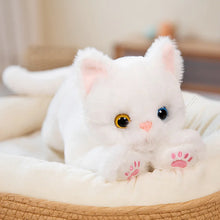 Load image into Gallery viewer, Large White Cat Stuffed Toy - Pink Paw Pads Kitty-12