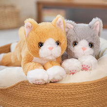 Load image into Gallery viewer, Large White Cat Stuffed Toy - Pink Paw Pads Kitty-3