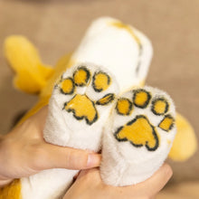 Load image into Gallery viewer, Lemon and White Basset Hound Plush Toy - Belly Flop Sploot Design-4