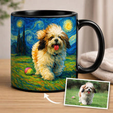 Load image into Gallery viewer, Personalized Starry Night Artwork Lhasa Apso Coffee Mug-Mug-Lhasa Apso,Dog Dad Gifts,Dog Memorial Gifts,Dog Mom Gifts,Mugs,Personalize Artwork-10