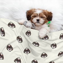 Load image into Gallery viewer, Lhasa Apso with Shades Blanket for Dog-Pet Furniture-Blanket for Dogs,Blankets,Home Decor,Lhasa Apso-1