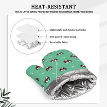 Load image into Gallery viewer, Lhasa Apso with Shades Oven Mitts and Pot Holder Set-Kitchen Decor-Accessories,Dog Mom Gifts,Lhasa Apso-10