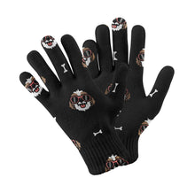 Load image into Gallery viewer, Shih Tzu with Shades Touch Screen Gloves-Accessories-Accessories, Dog Dad Gifts, Dog Mom Gifts, Gloves-Black-5
