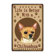 Load image into Gallery viewer, Life Is Better With A Pit Bull Tin Posters-Sign Board-American Pit Bull Terrier, Dogs, Home Decor, Sign Board-4