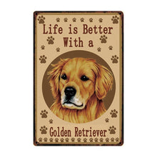 Load image into Gallery viewer, Life Is Better With A Pit Bull Tin Posters-Sign Board-American Pit Bull Terrier, Dogs, Home Decor, Sign Board-6