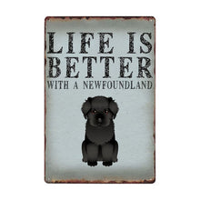 Load image into Gallery viewer, Life Is Better With A Whippet Tin Poster-Sign Board-Dogs, Home Decor, Sign Board, Whippet-Whippet-7