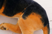 Load image into Gallery viewer, image of a standing german shepherd stuffed animal plush toy - material