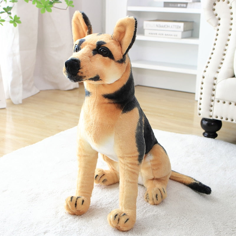 Lifelike German Shepherd Stuffed Animal Plush Toy