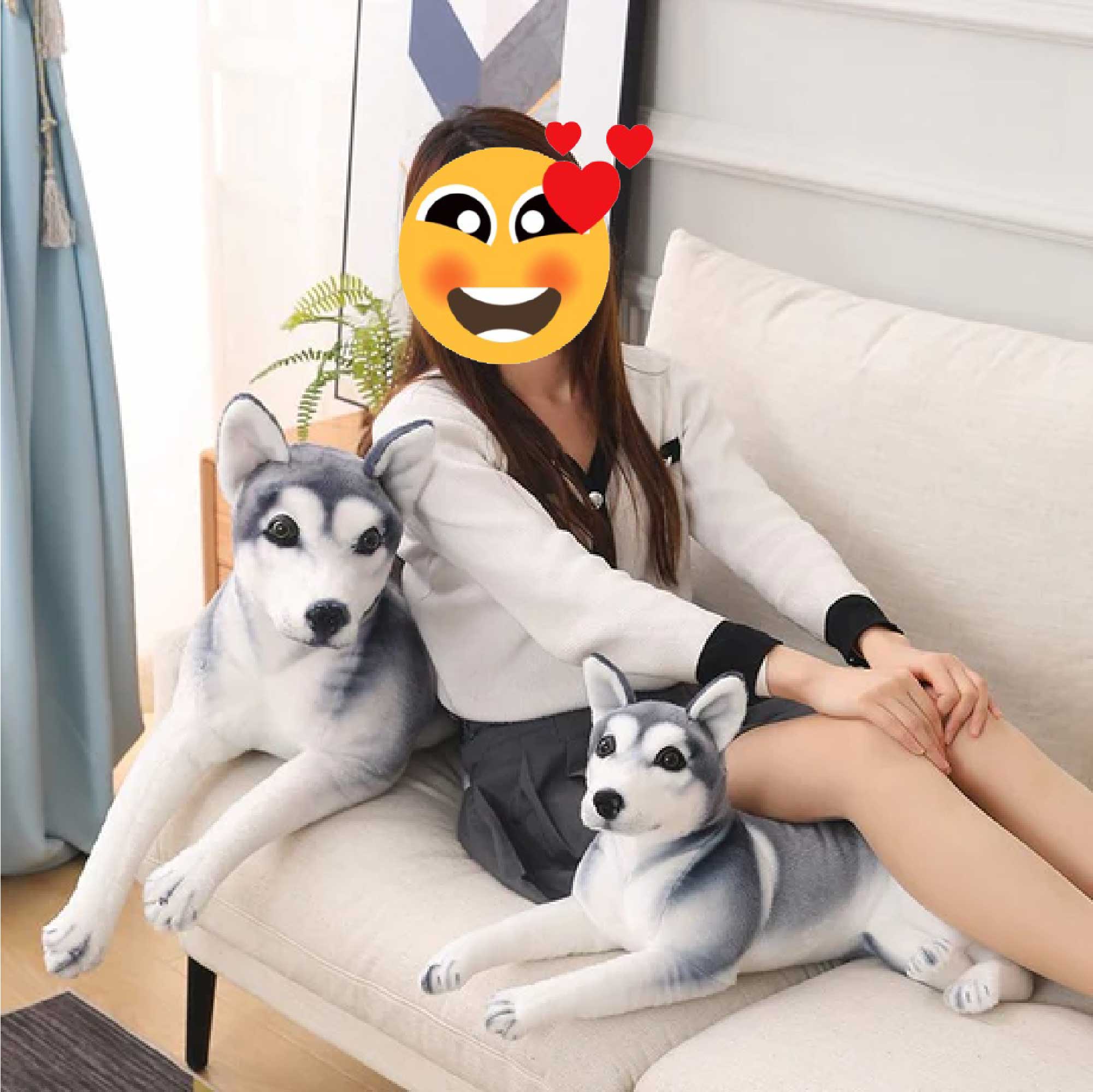 Big Husky Plush Toy