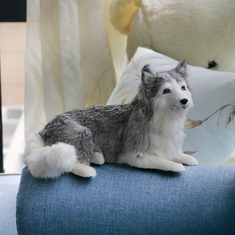 Realistic Stuffed Plush Lying Dogs-Husky - China Plush Dog and Plush Toy  price