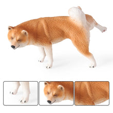 Load image into Gallery viewer, Lifelike Orange Shiba Inu Figurine – Standing Pose with Raised Leg-2
