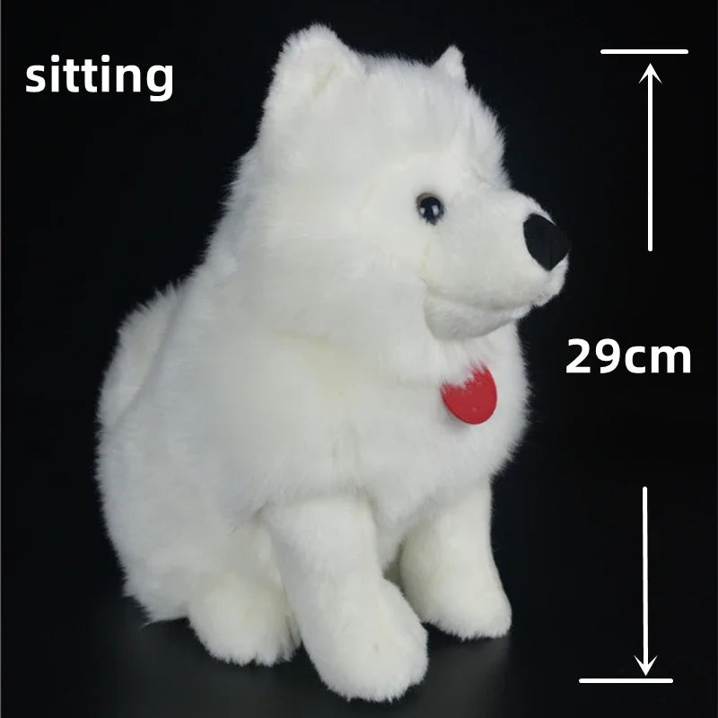 Lifelike Samoyed Dog Stuffed Animal Plush Toy-sitting-CHINA-6
