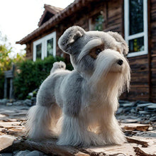 Load image into Gallery viewer, Lifelike Schnauzer Stuffed Animal Plush Toy-Stuffed Animals-Dog Memorial Gifts,Schnauzer,Stuffed Animal-1