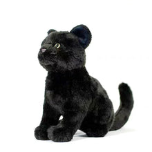Load image into Gallery viewer, Lifelike Sitting Black Cat Soft Plush Toy-3