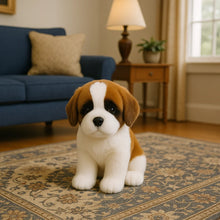 Load image into Gallery viewer, Lifelike St. Bernard Plush Toy - Puppy Eyes Peek-2