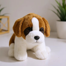 Load image into Gallery viewer, Lifelike St. Bernard Plush Toy - Puppy Eyes Peek-3