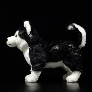 Lifelike Standing Husky Stuffed Animal Plush Toys - Silver, Black & Brown Colors-Soft Toy-Dogs, Home Decor, Siberian Husky, Soft Toy, Stuffed Animal-12